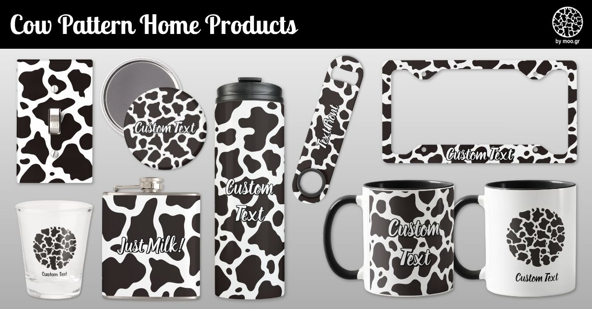 Cow Pattern Home Products