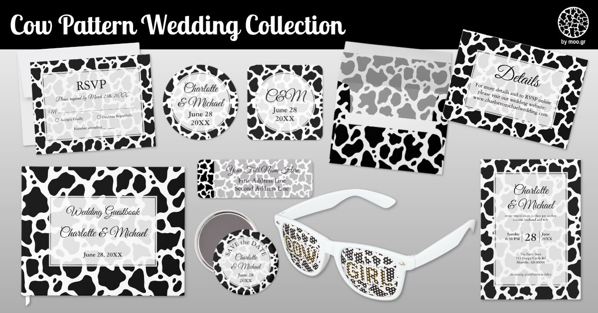 Cow Pattern Wedding Collection