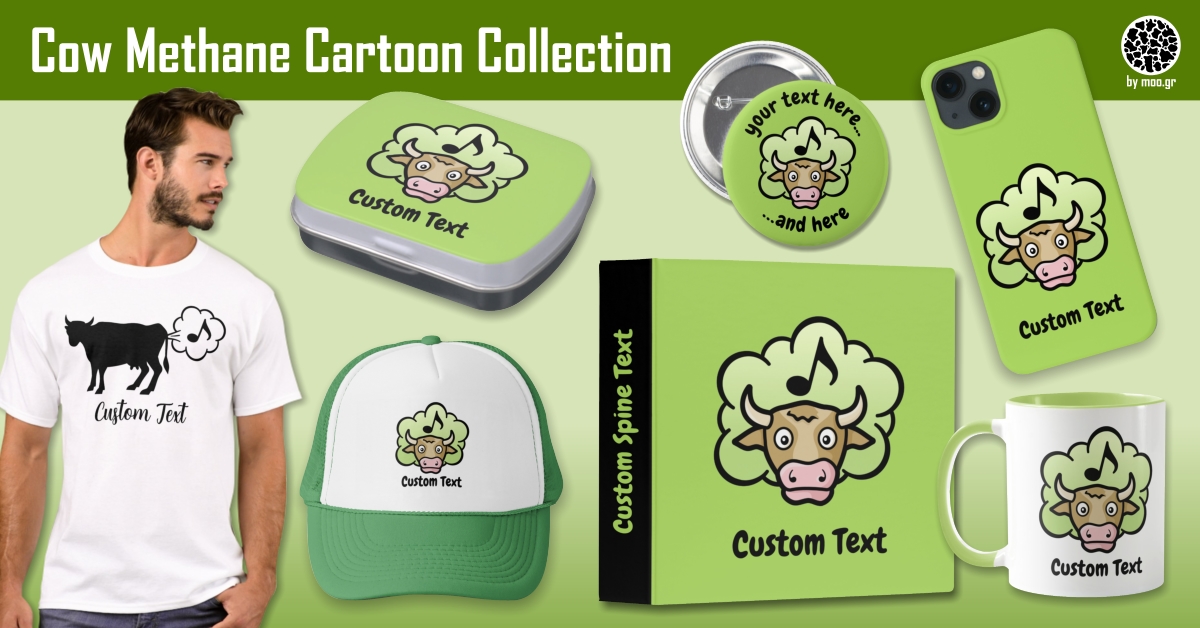 Cow Methane Cartoon Collection