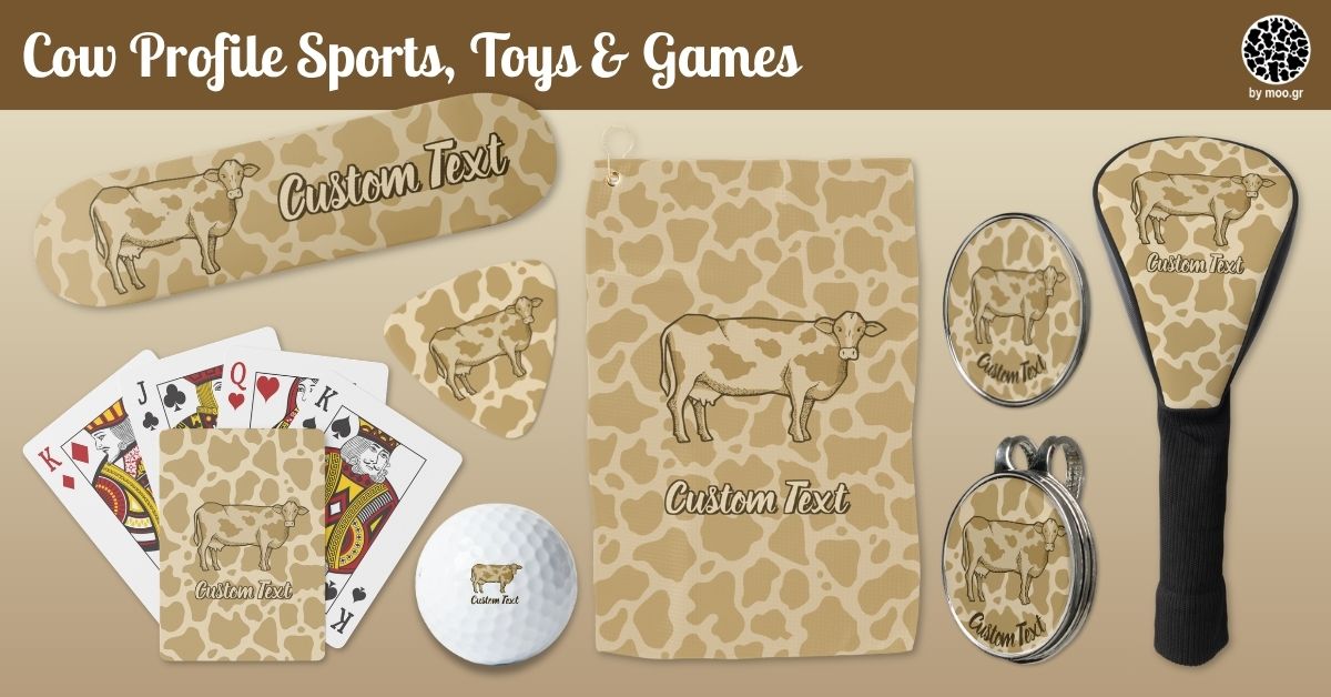 Cow Profile Sports, Toys & Games