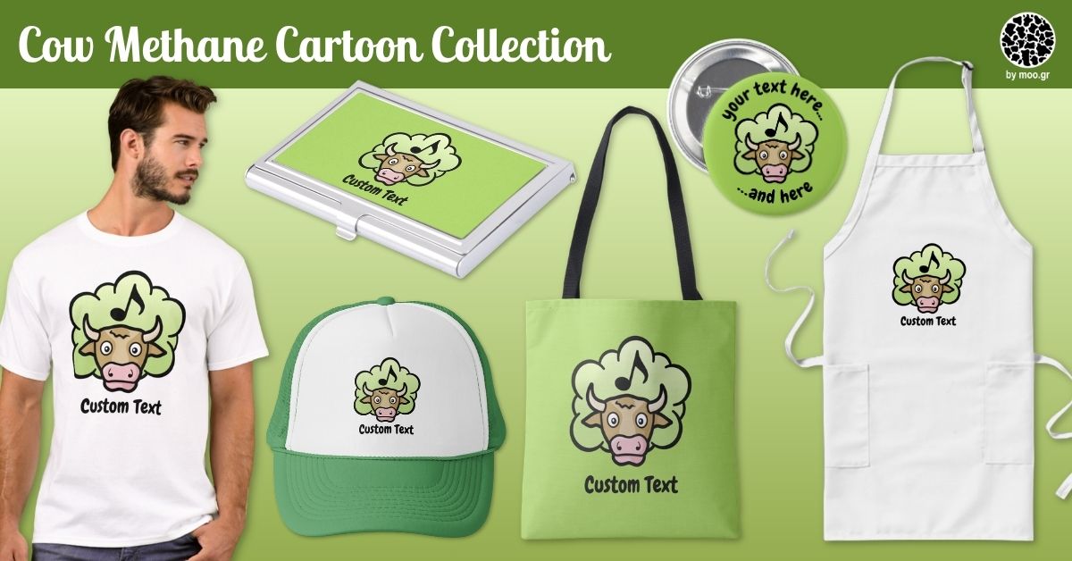 Cow Methane Cartoon Collection