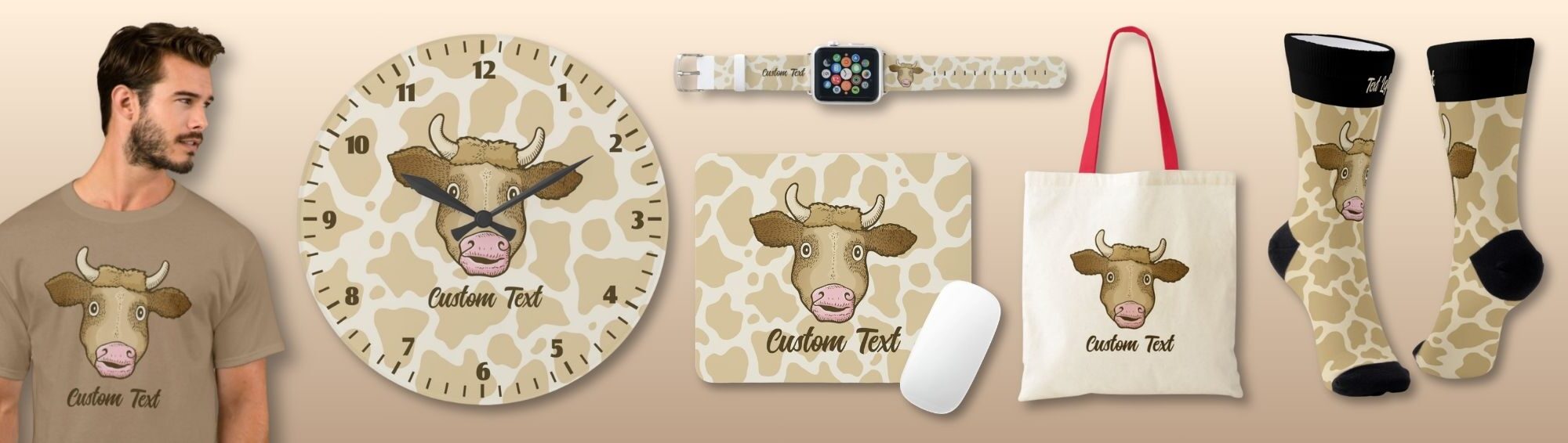 Surprised Cow Icon Collection